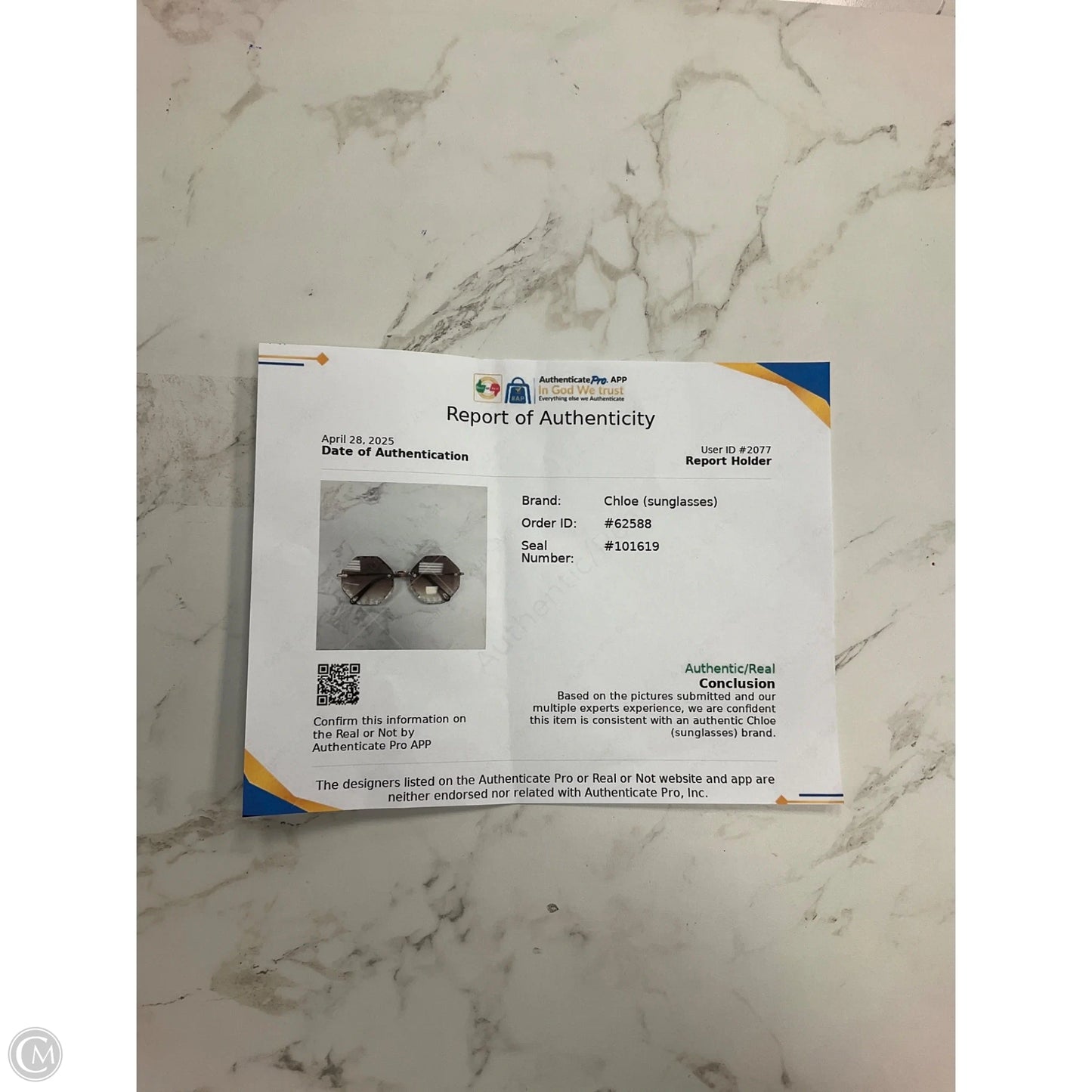 Sunglasses Luxury Designer By Chloe