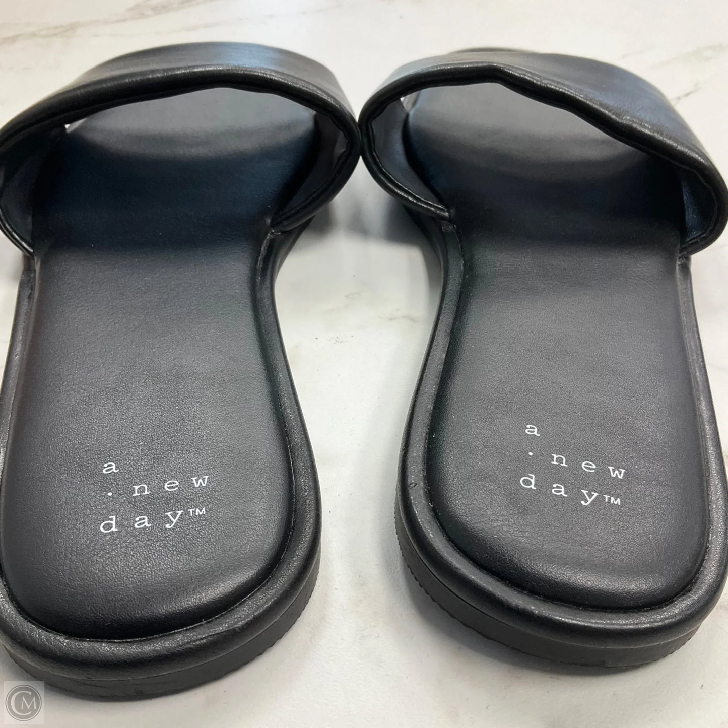 Sandals Flats By A New Day In Black, Size: 9