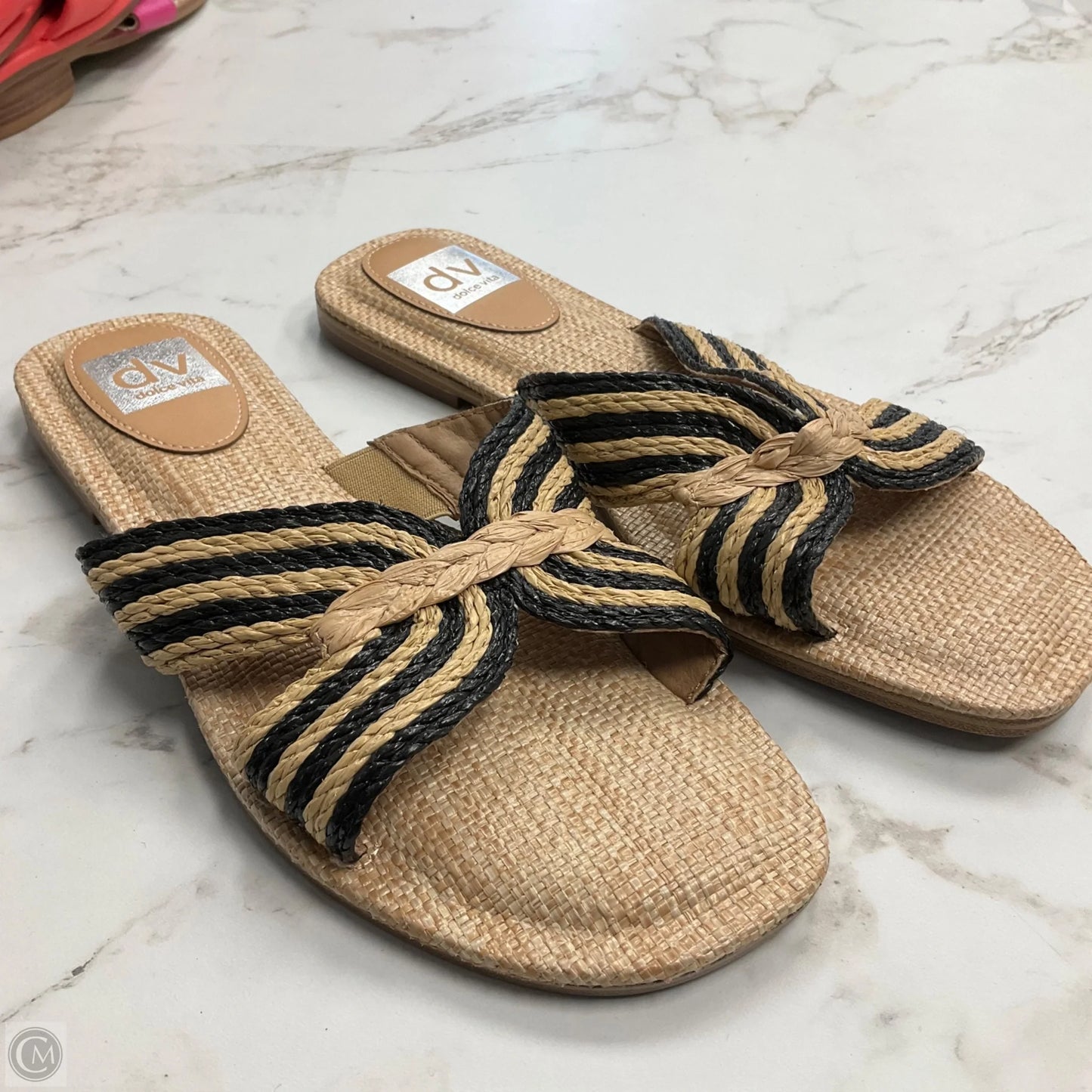 Sandals Flats By Dolce Vita In Black & Tan, Size: 9