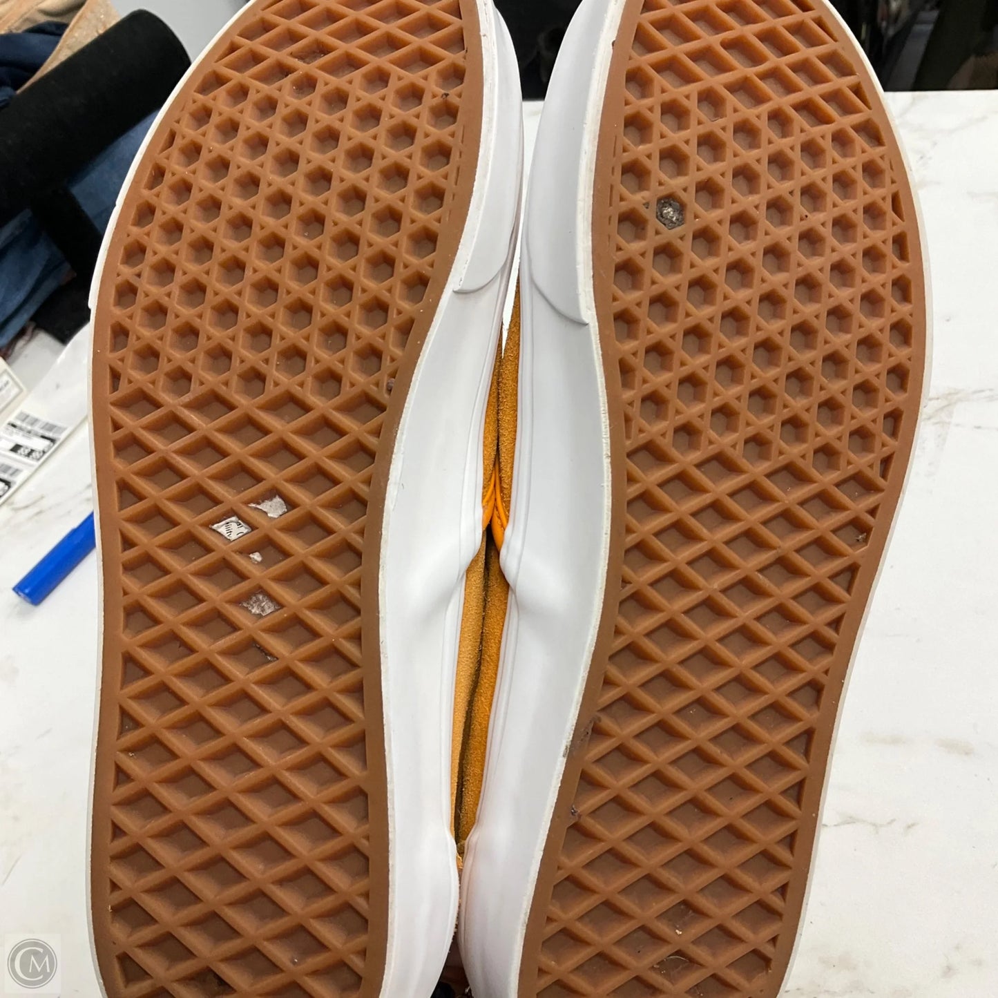 Shoes Sneakers By Vans In Orange, Size: 9