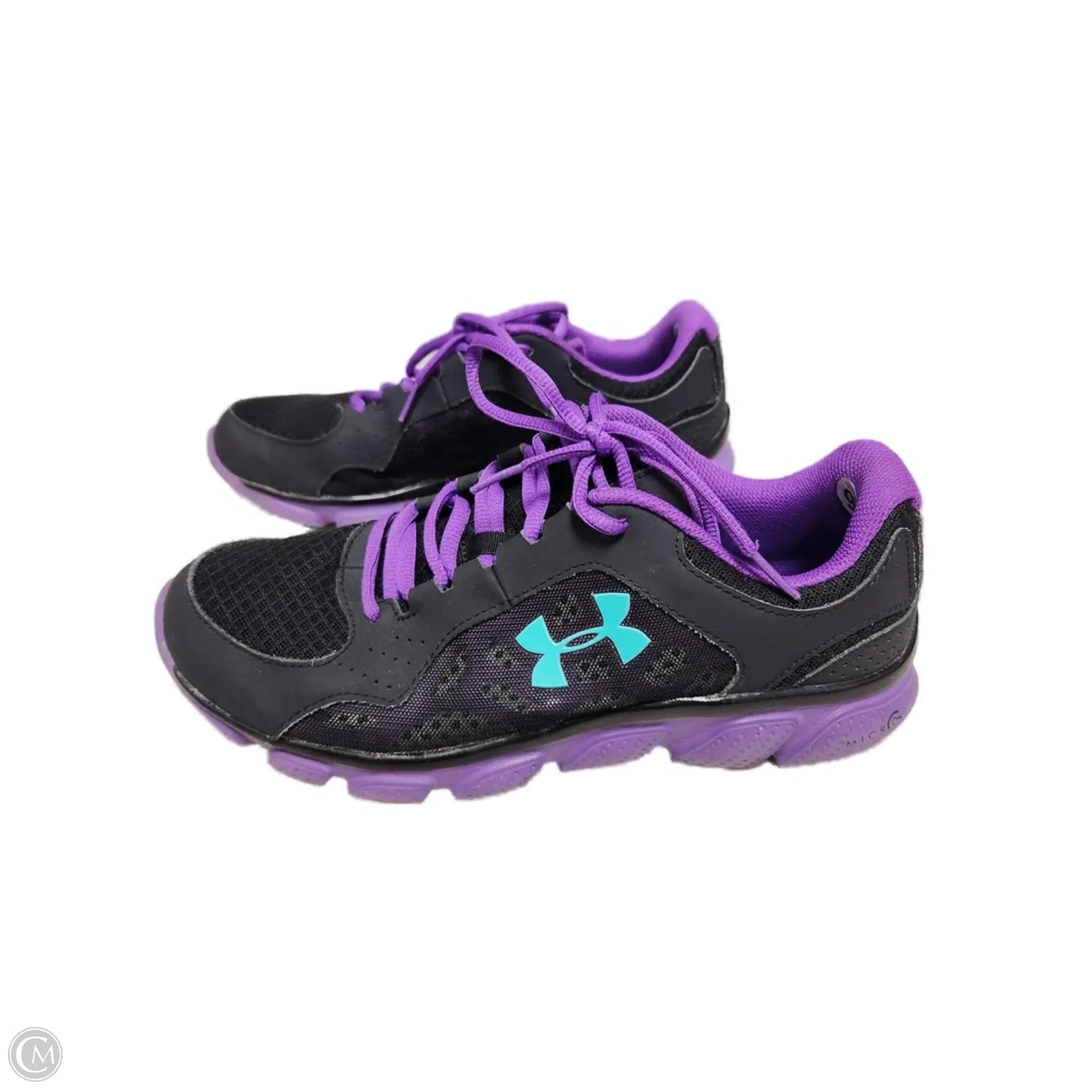 Shoes Athletic By Asics In Black & Purple, Size: 9.5