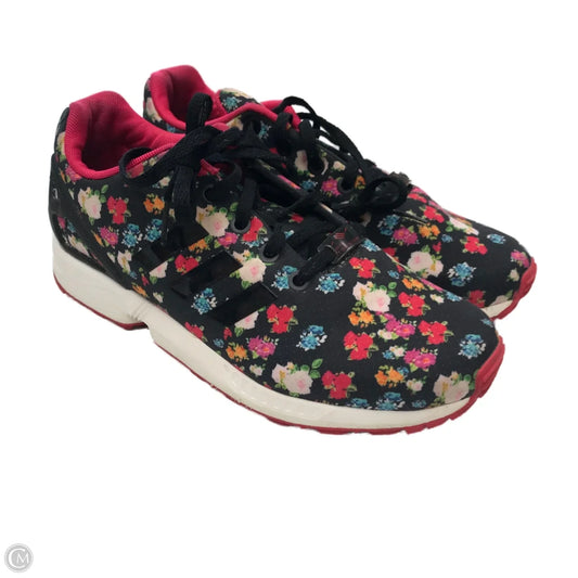 Shoes Athletic By Adidas In Floral Print, Size: 8.5