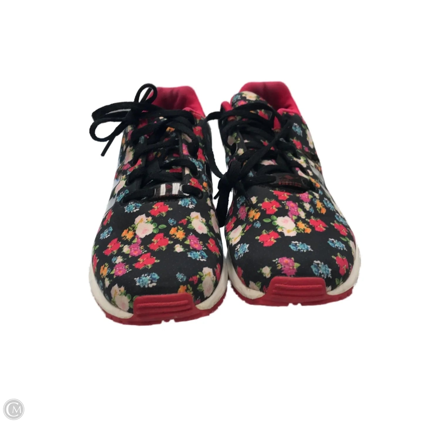 Shoes Athletic By Adidas In Floral Print, Size: 8.5