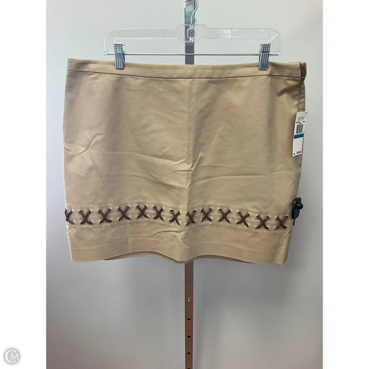 Skirt Mini & Short By Michael By Michael Kors In Brown, Size: 16