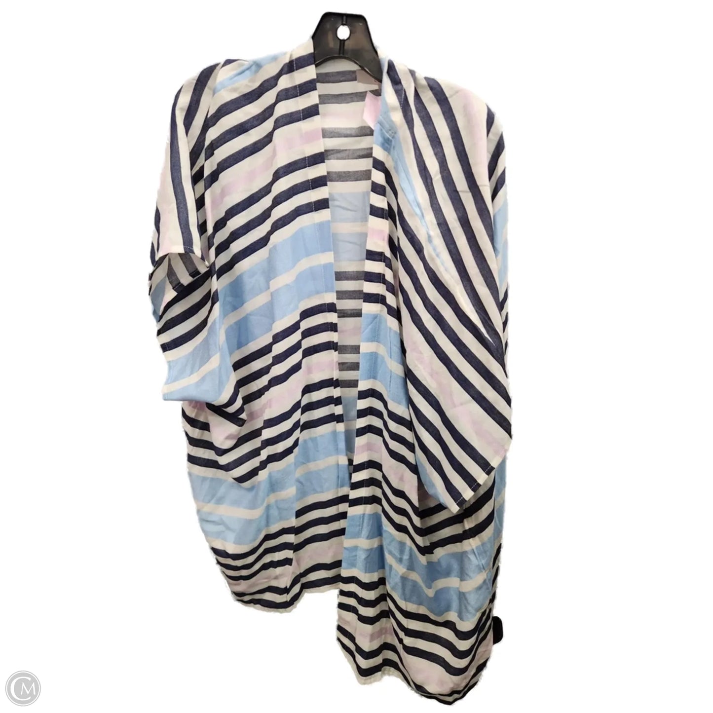 Cardigan By Loft In Striped Pattern, Size: Xl