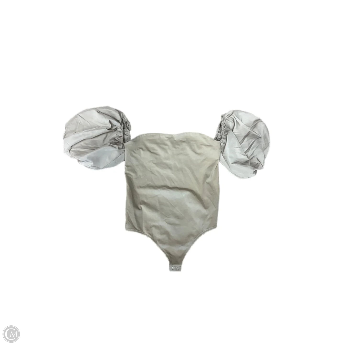 Top Short Sleeve By Express In Tan, Size: L