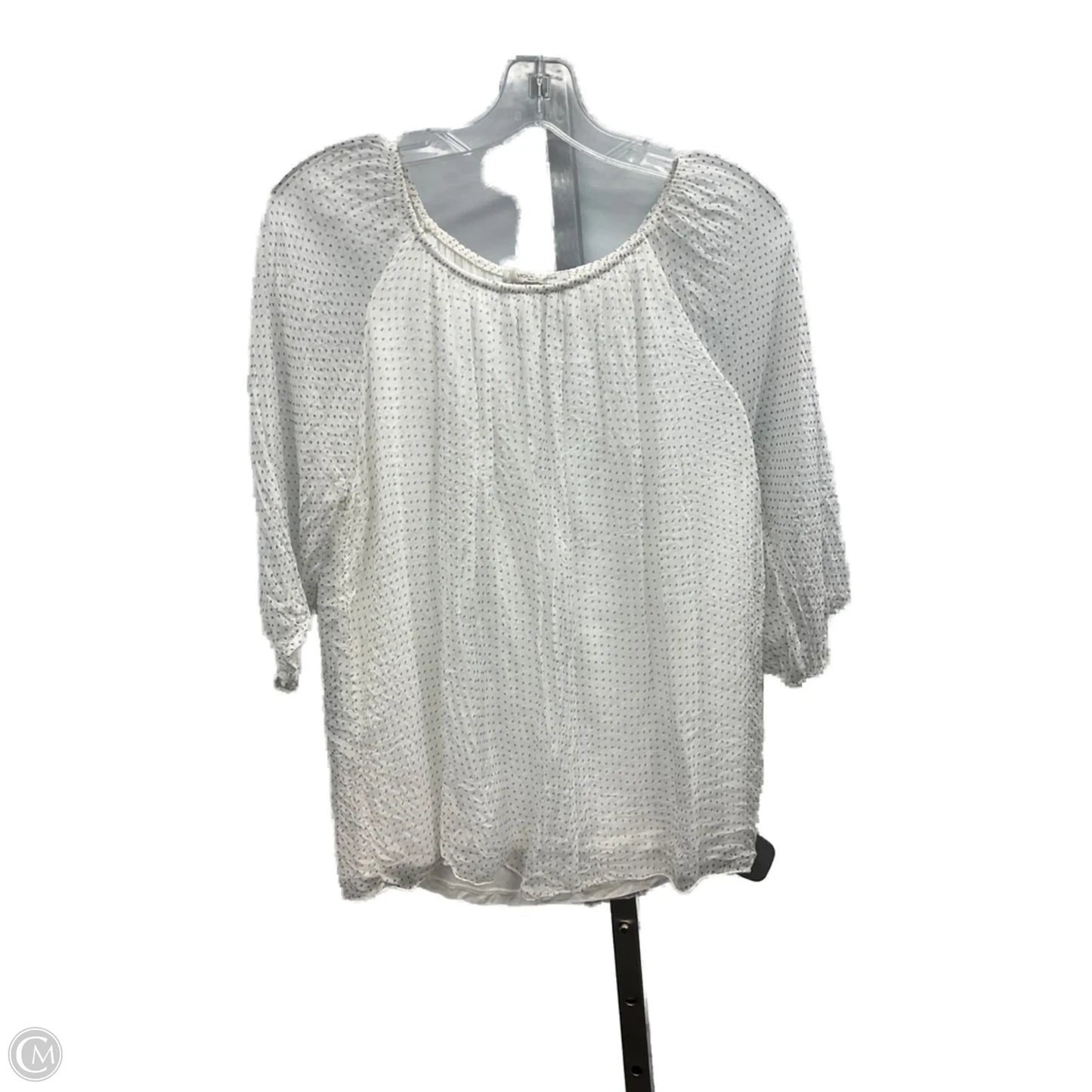 Top Short Sleeve By Viola BORGHI In Polkadot Pattern, Size: S