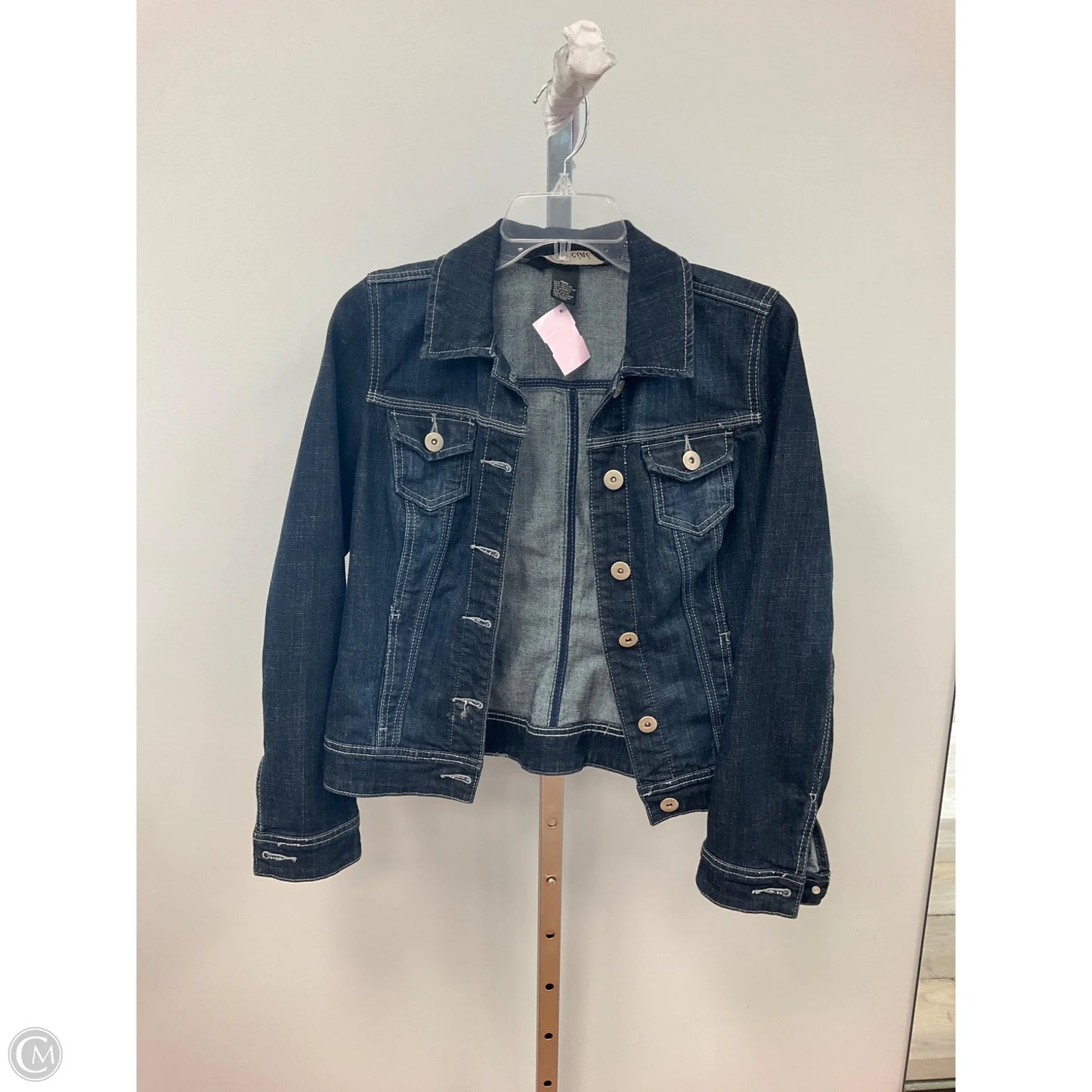 Jacket Denim By Baccini In Blue Denim, Size: S