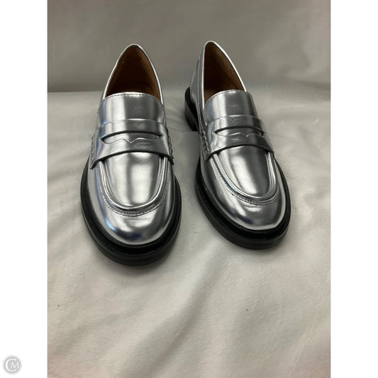 Shoes Flats By Madewell In Silver, Size: 6