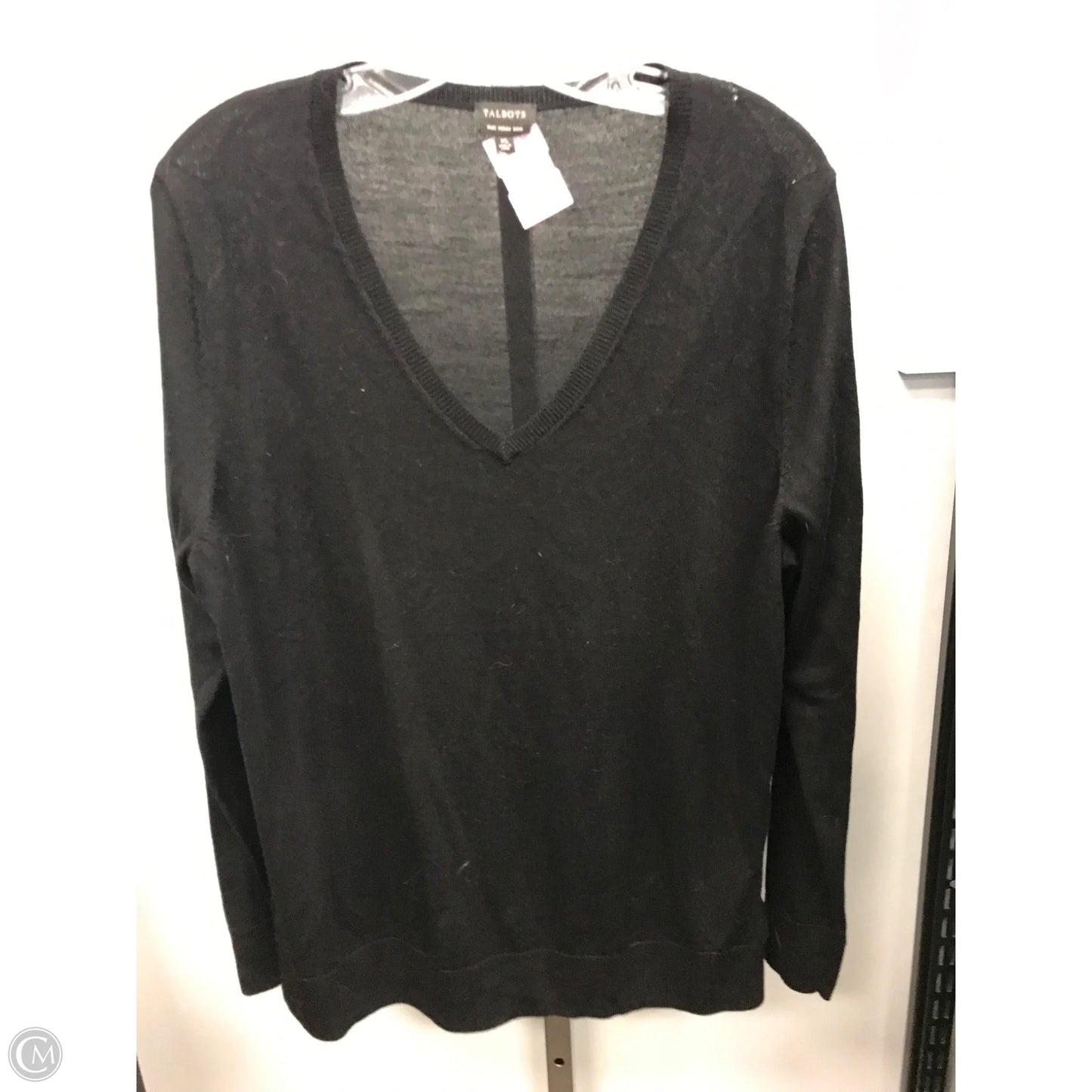 Top Long Sleeve By Talbots In Black, Size: Xl