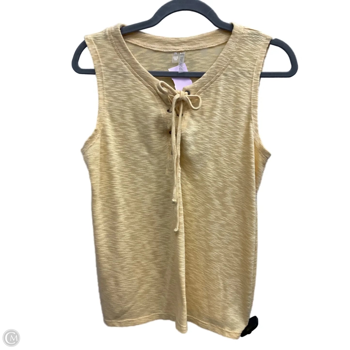 Top Sleeveless By Clothes Mentor In Yellow, Size: Mp