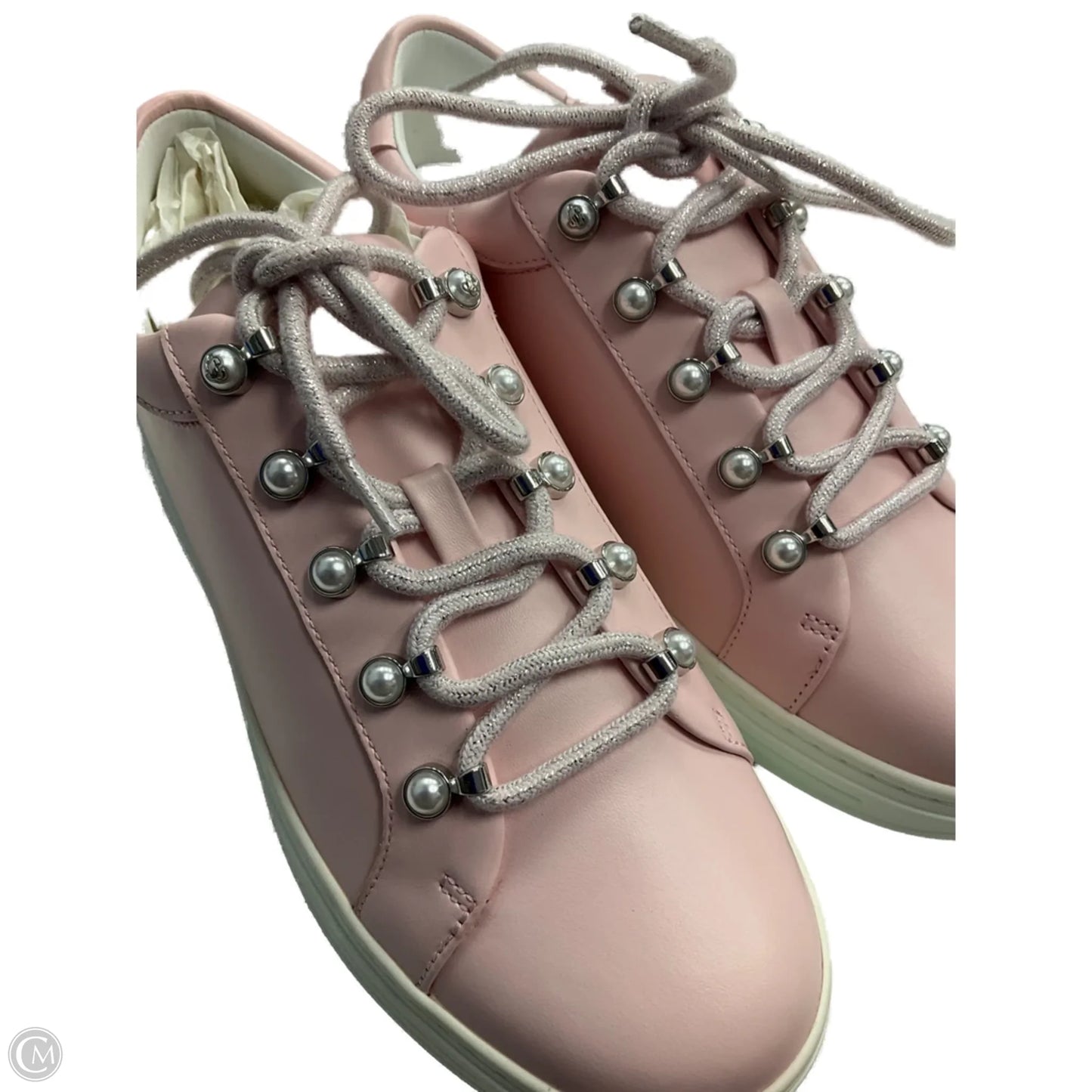 Shoes Luxury Designer By Jimmy Choo In Pink, Size: 9