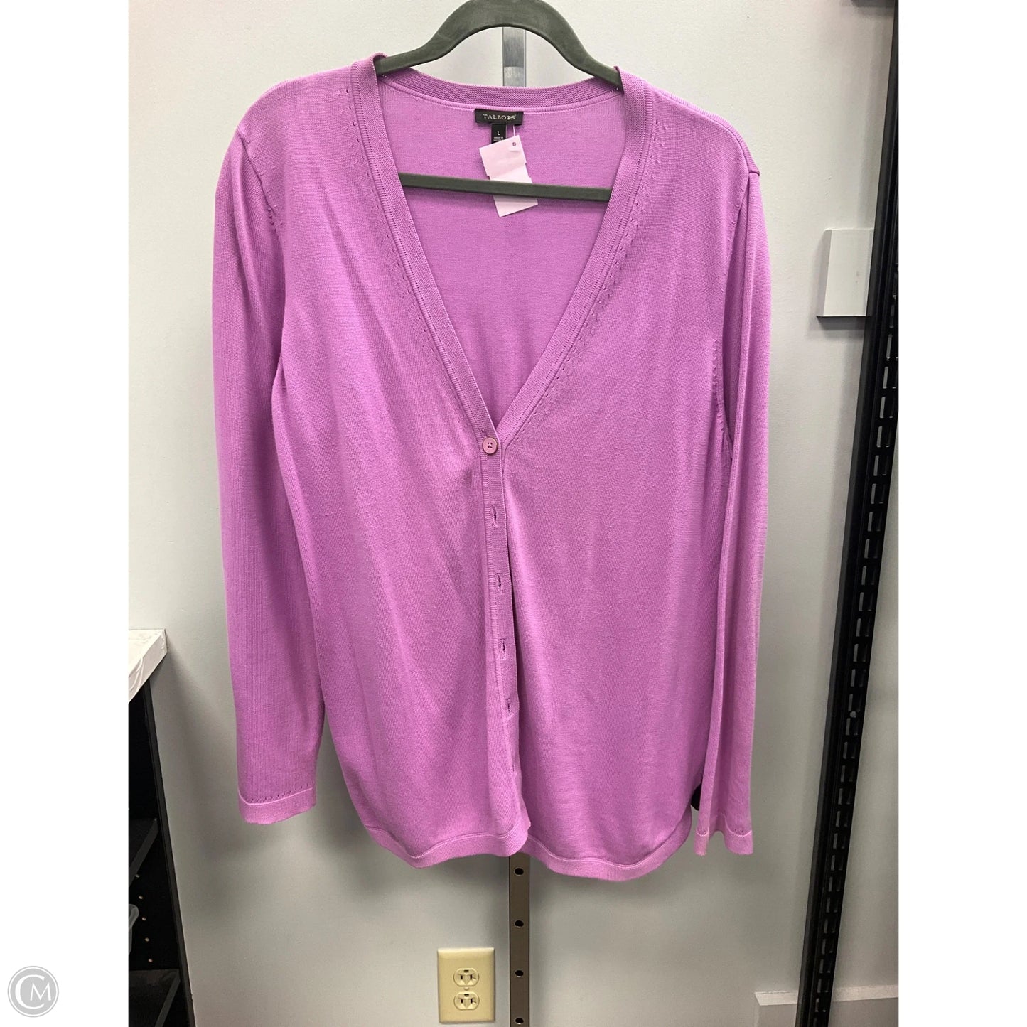 Cardigan By Talbots In Pink, Size: L