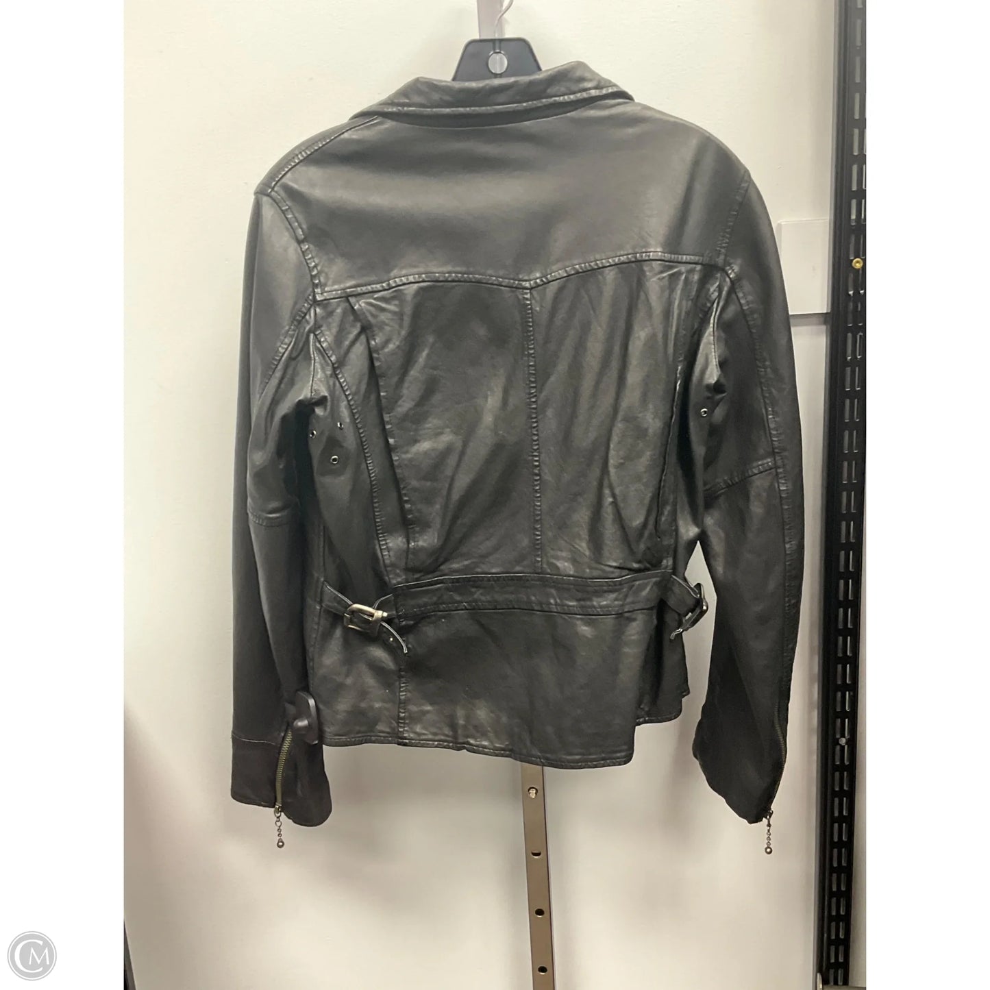 Jacket Leather By Cmb In Black, Size: M