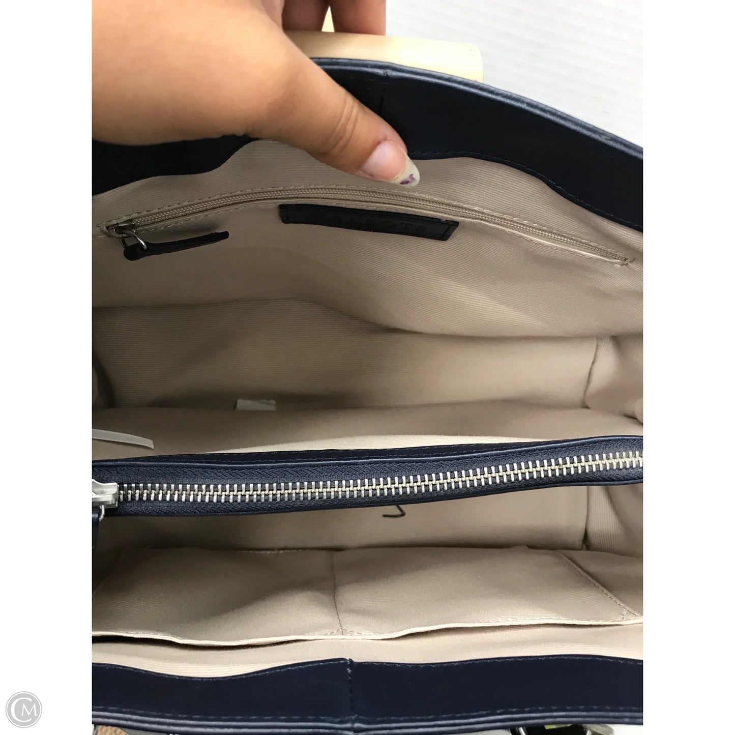 Handbag Leather By Talbots, Size: Medium