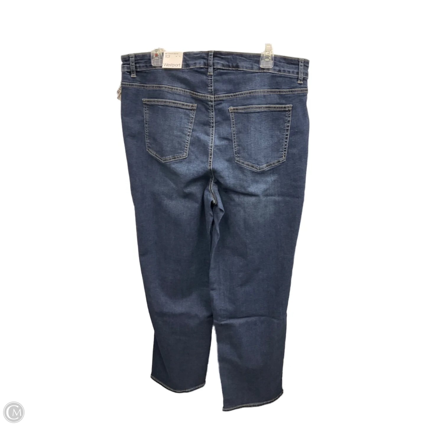 Jeans Straight By Westport In Blue Denim, Size: 16