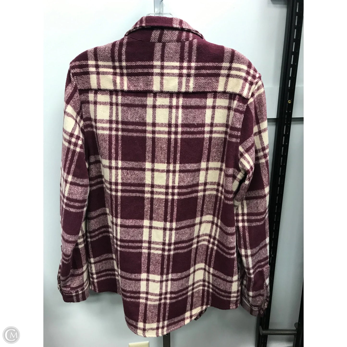 Jacket Shirt By Clothes Mentor In Plaid Pattern, Size: M