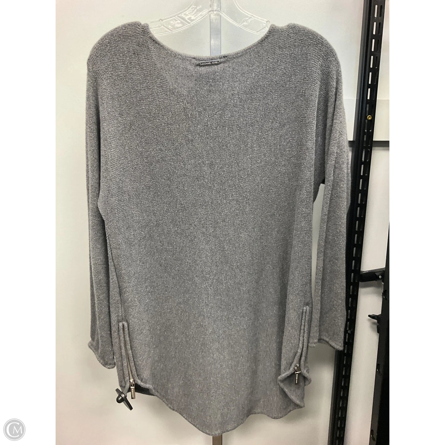 Top Long Sleeve By Michael By Michael Kors In Grey, Size: M