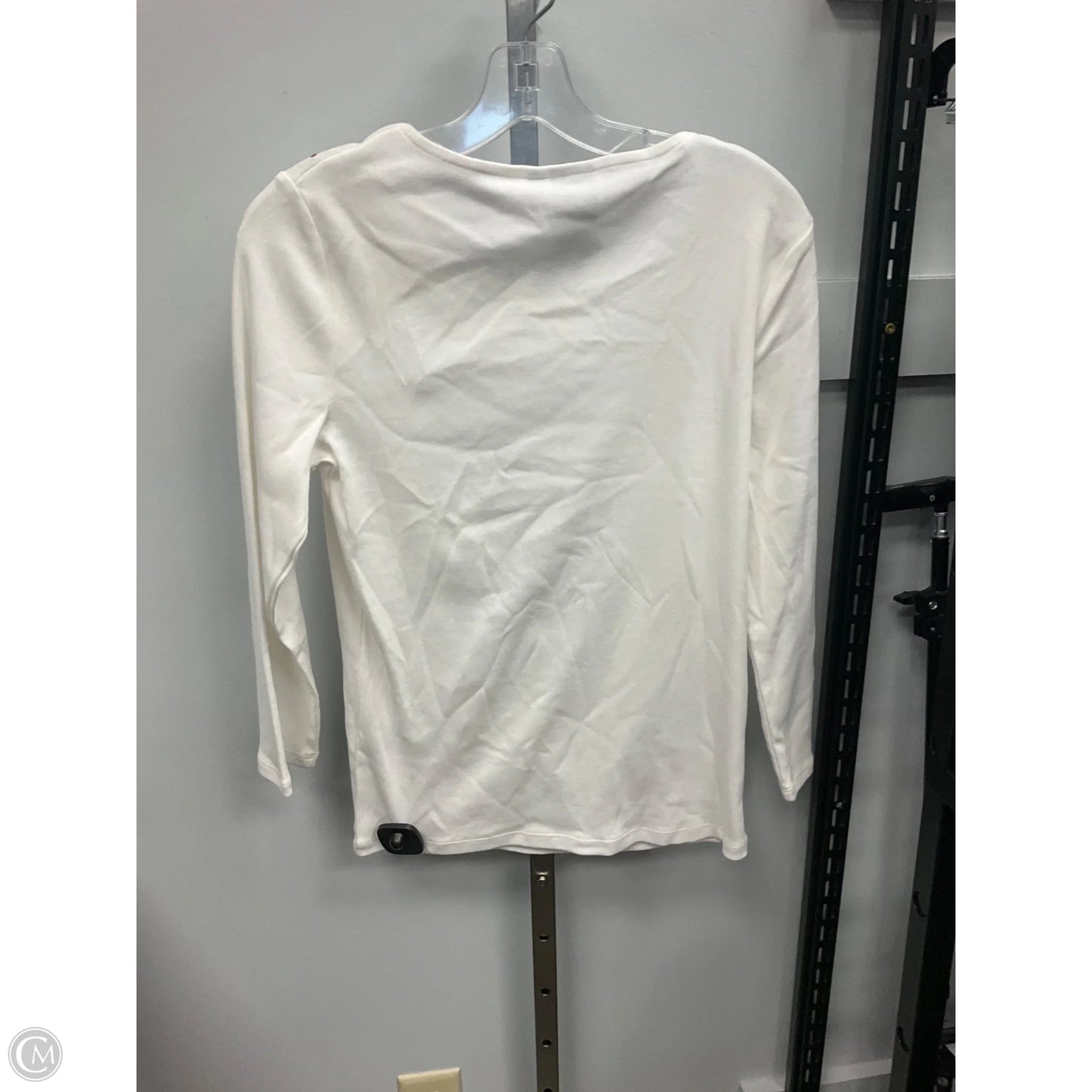 Top Long Sleeve By Rafaella In Cream, Size: M