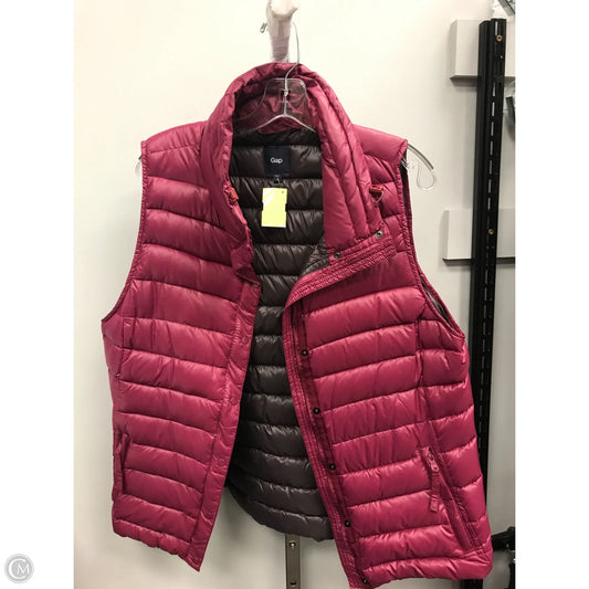 Vest Puffer & Quilted By Gap In Pink, Size: L