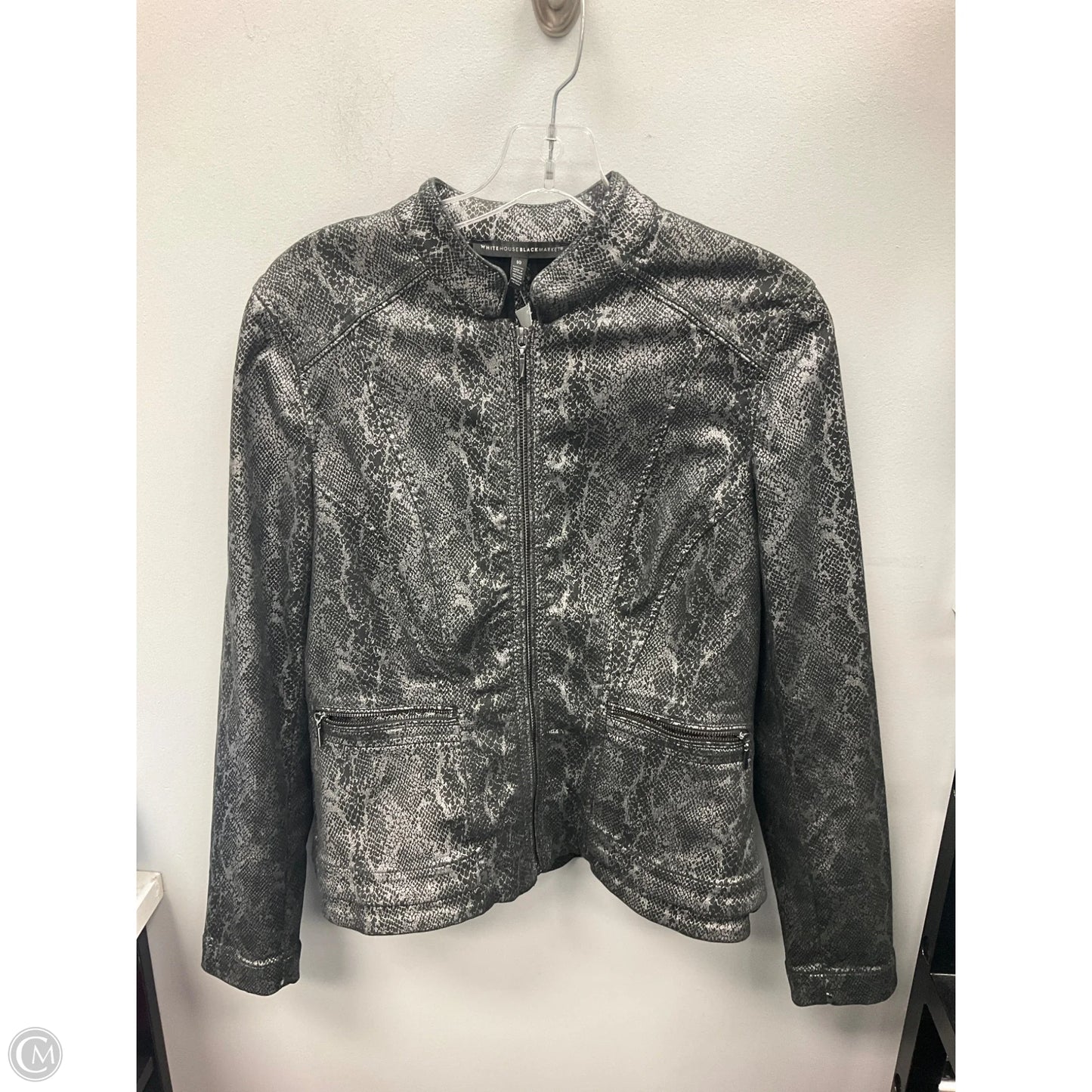 Blazer By White House Black Market In Snakeskin Print, Size: 10