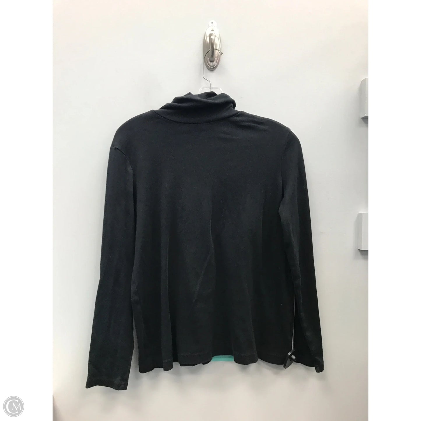 Top Long Sleeve By Croft And Barrow In Black, Size: L