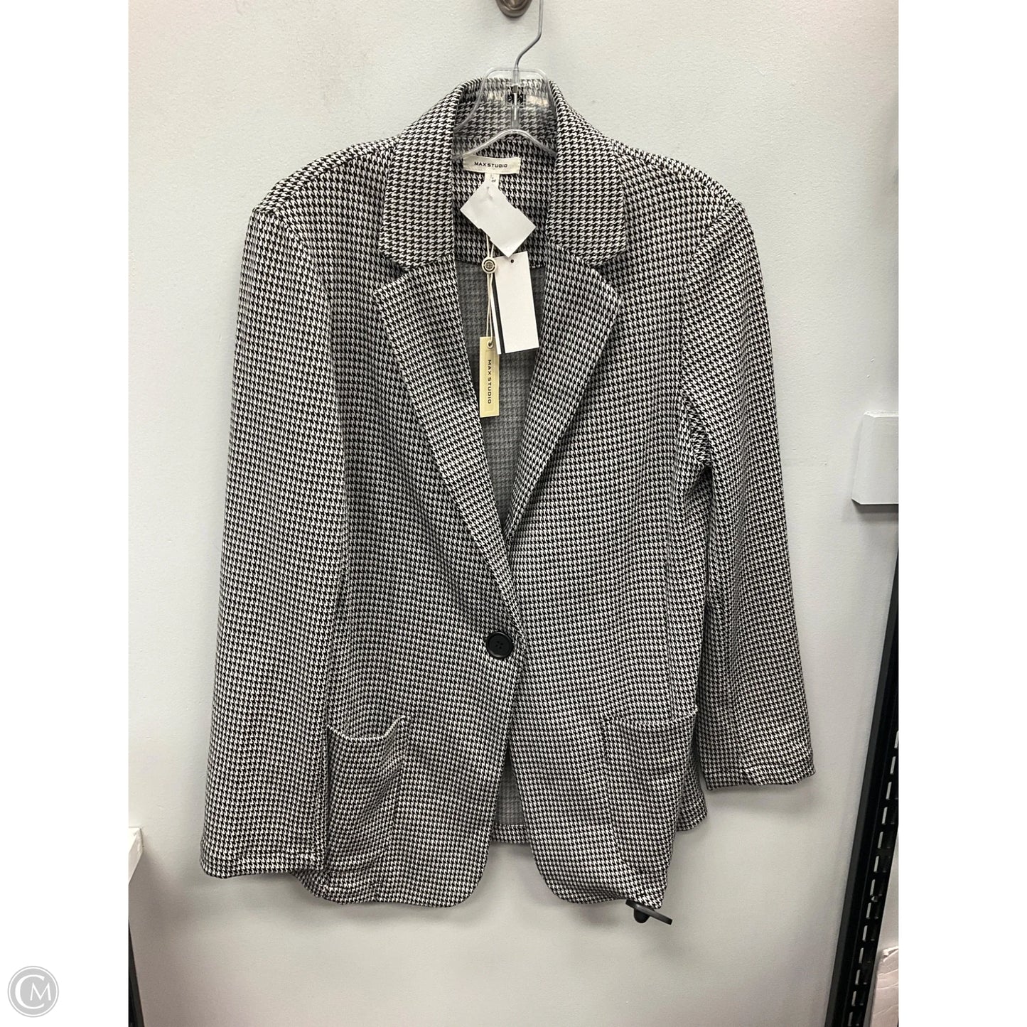Blazer By Max Studio In Black & White, Size: L