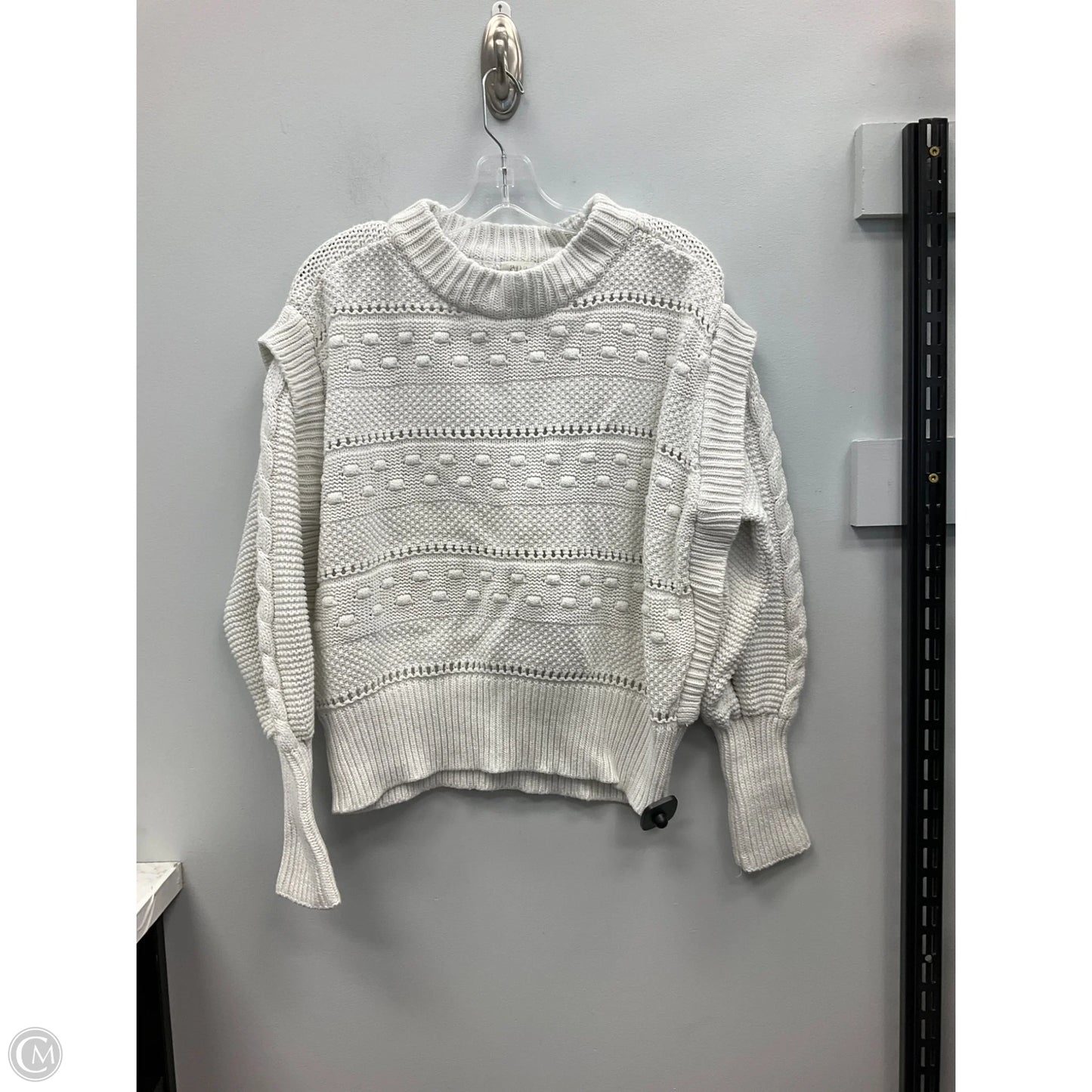 Sweater By Ana In White, Size: L