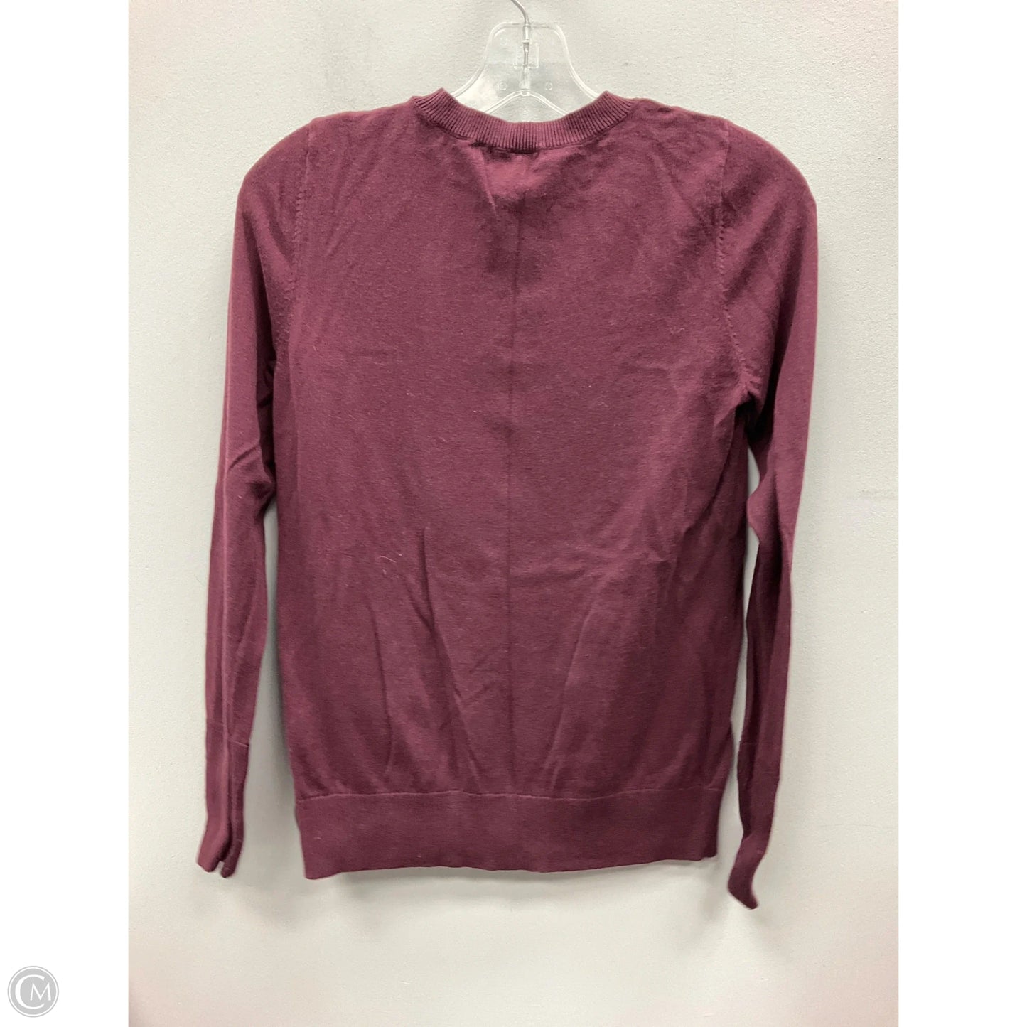 Top Long Sleeve By Halogen In Maroon, Size: S