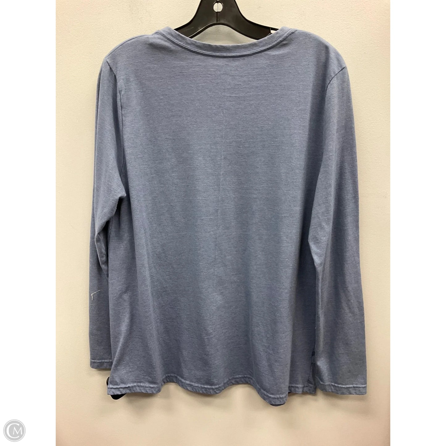 Top Long Sleeve By Faded Glory In Blue, Size: Xl