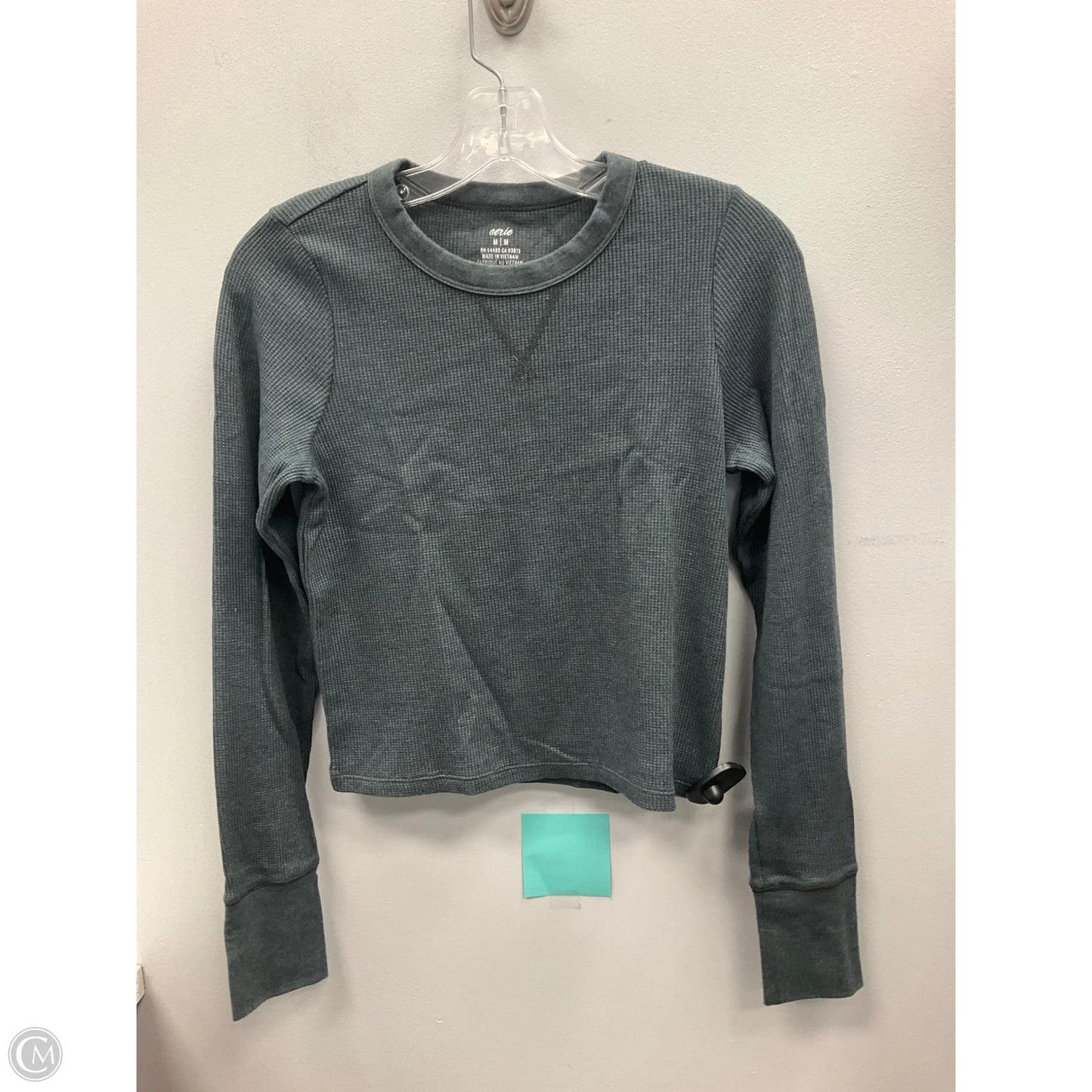 Top Long Sleeve By Aerie In Grey, Size: M