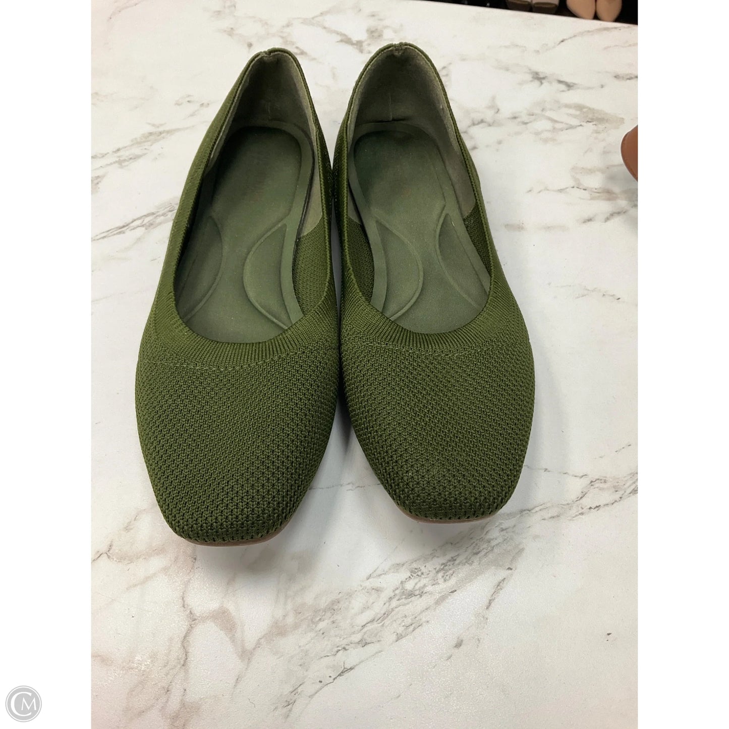 Shoes Flats By Cushionaire In Green, Size: 8.5
