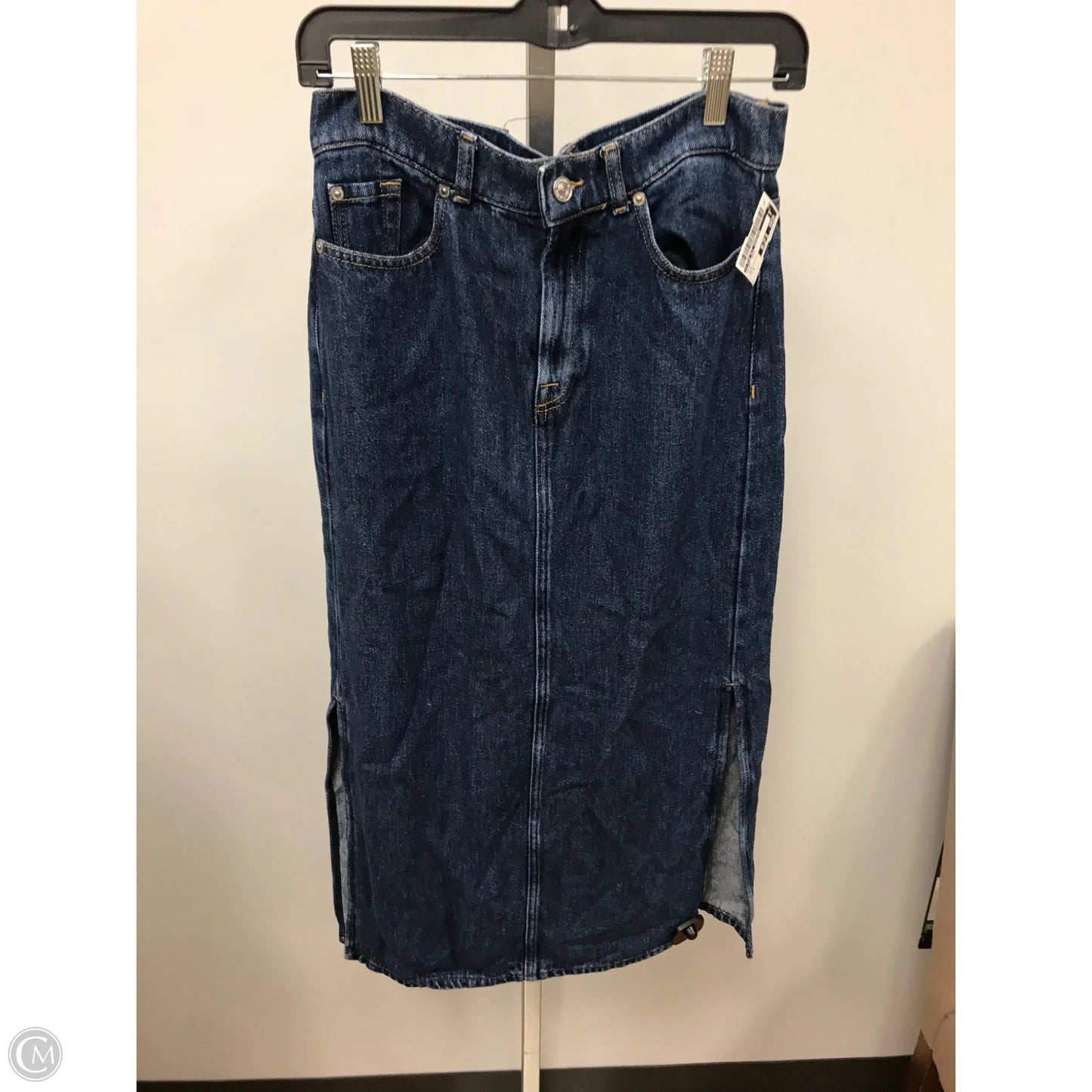 Skirt Maxi By 7 For All Mankind In Blue, Size: 4