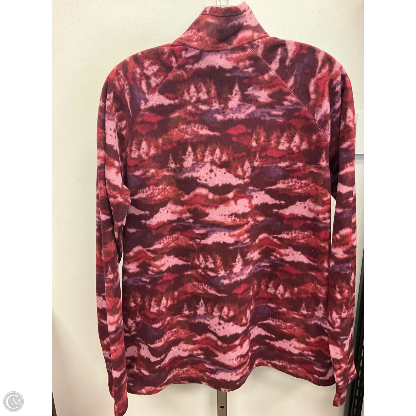 Jacket Fleece By Eddie Bauer In Red, Size: L
