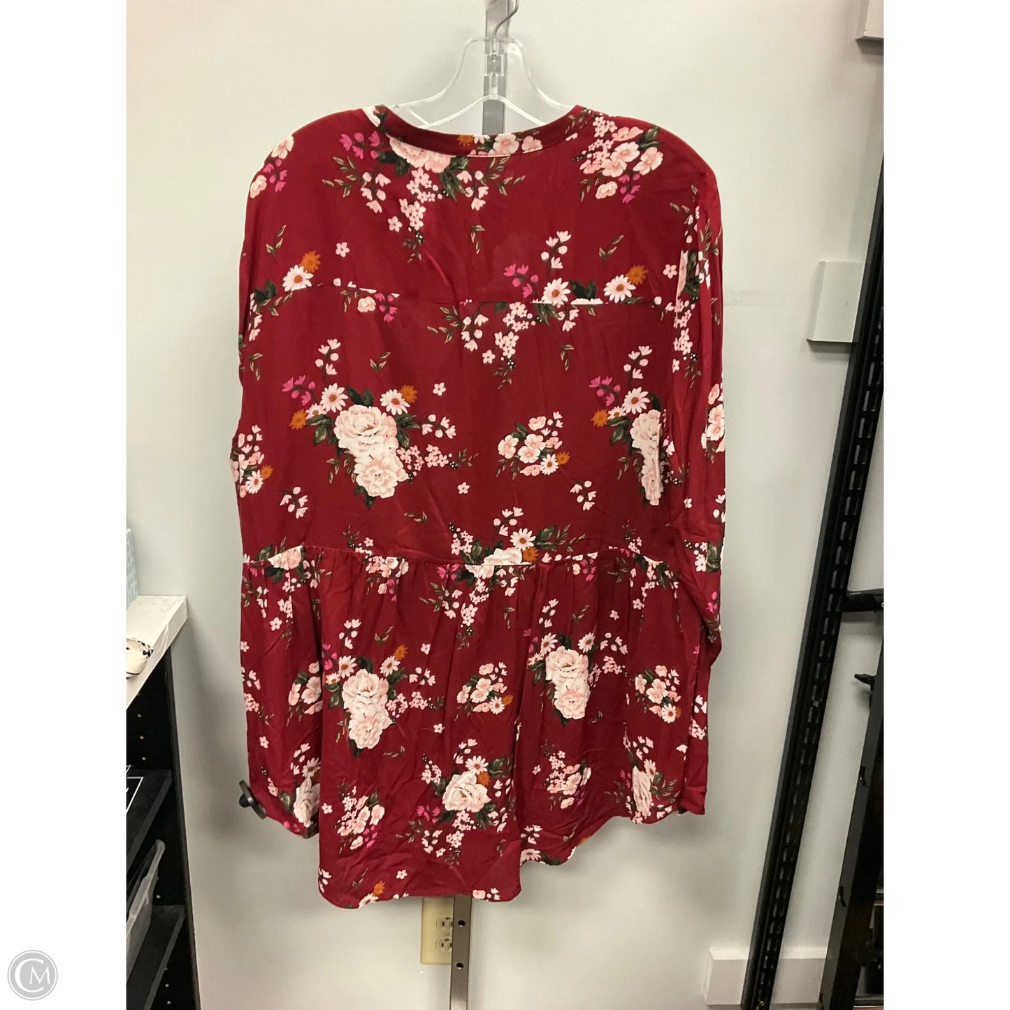 Top Long Sleeve By Torrid In Red, Size: 2x