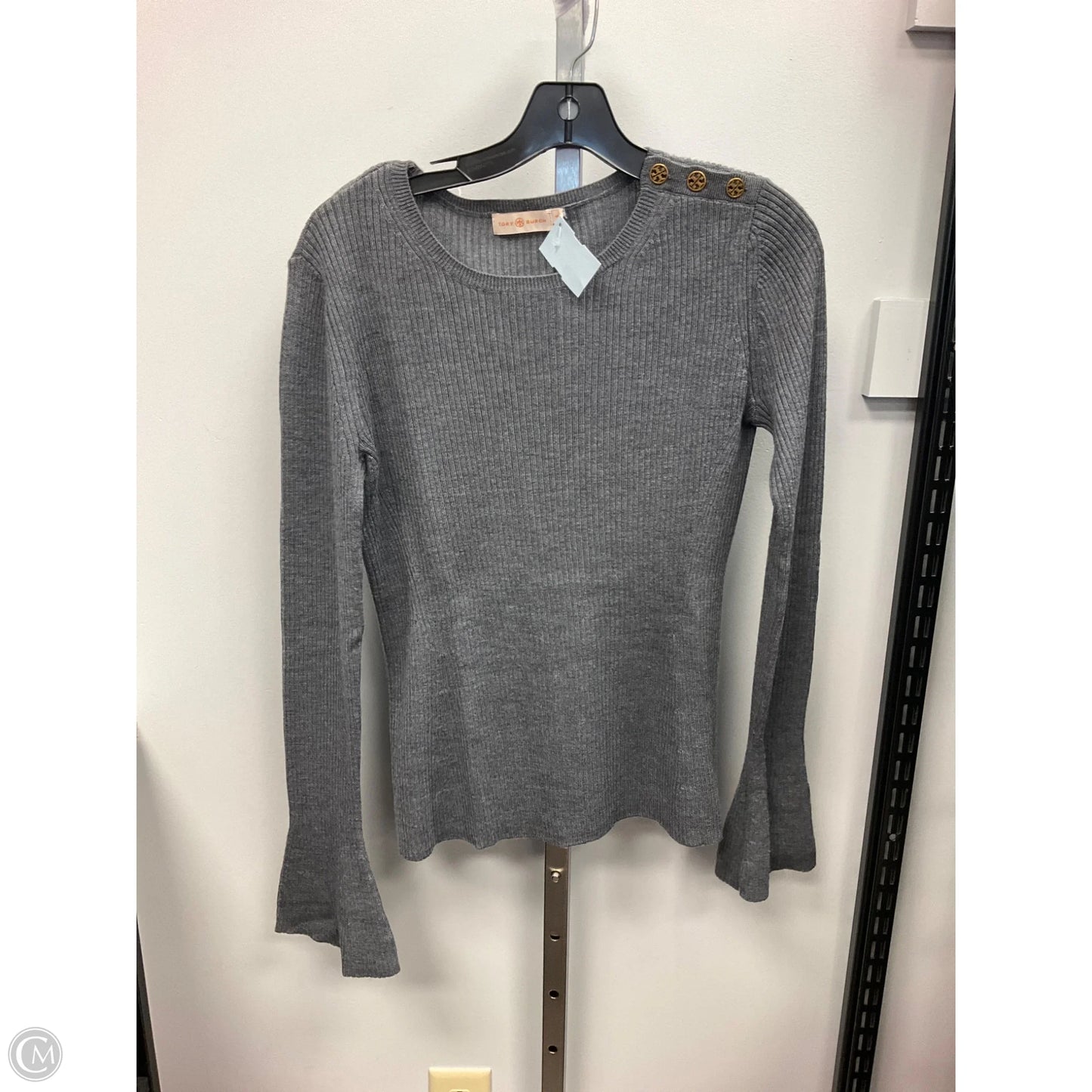 Sweater Designer By Tory Burch In Grey, Size: M