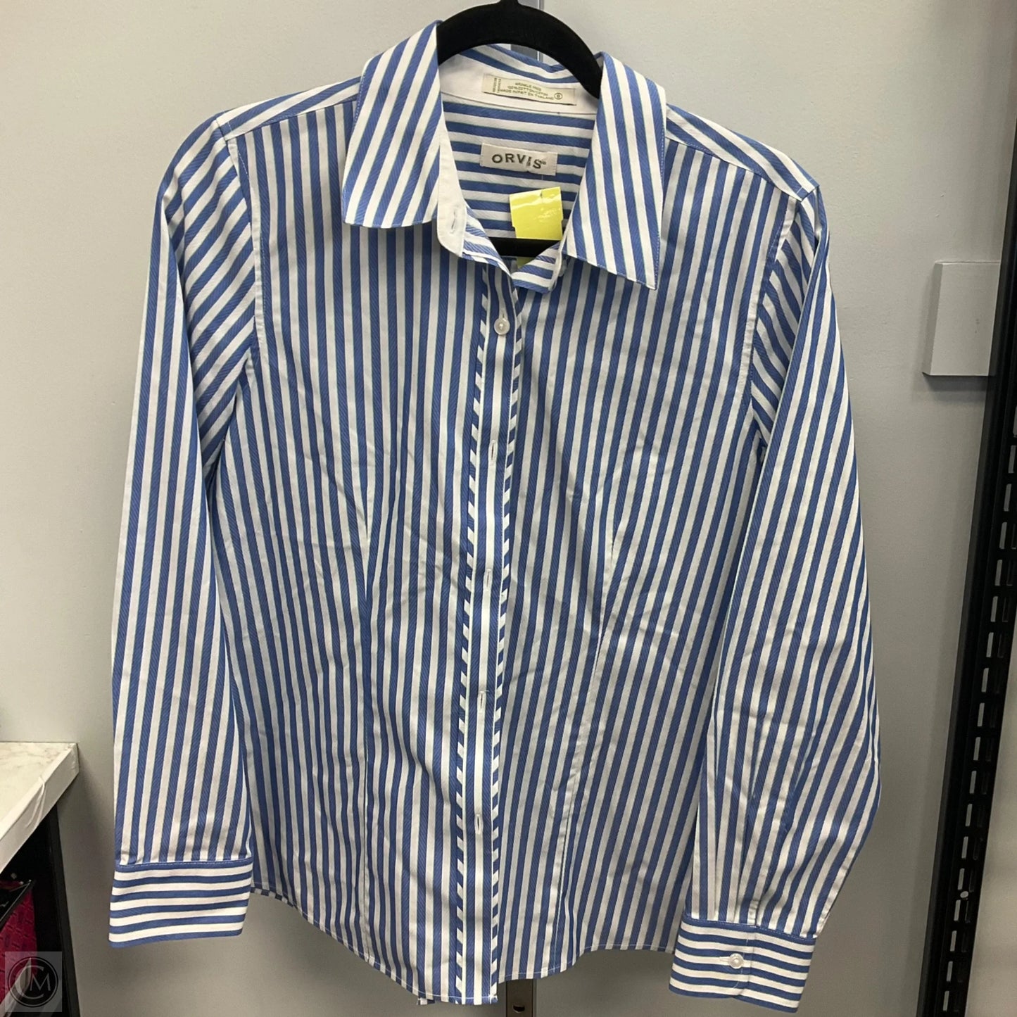 Top Long Sleeve Basic By Orvis In Striped Pattern, Size: 8