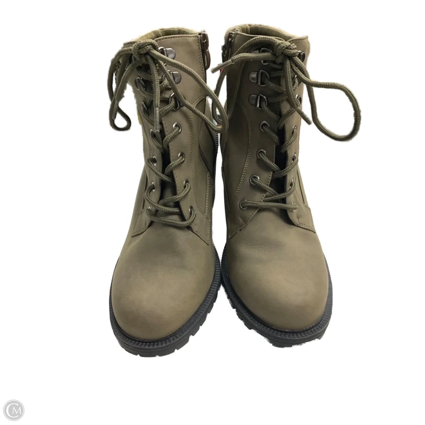 Boots Combat By Torrid In Green, Size: 10.5