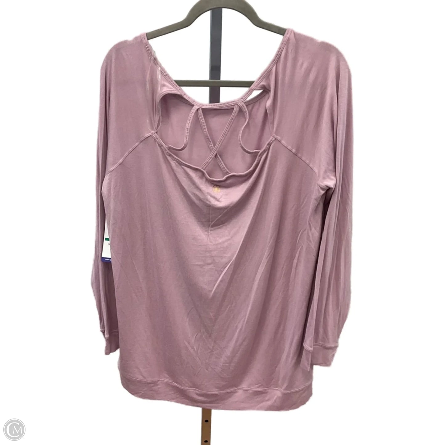 Athletic Top Long Sleeve Crewneck By Gaiam In Pink, Size: Xl