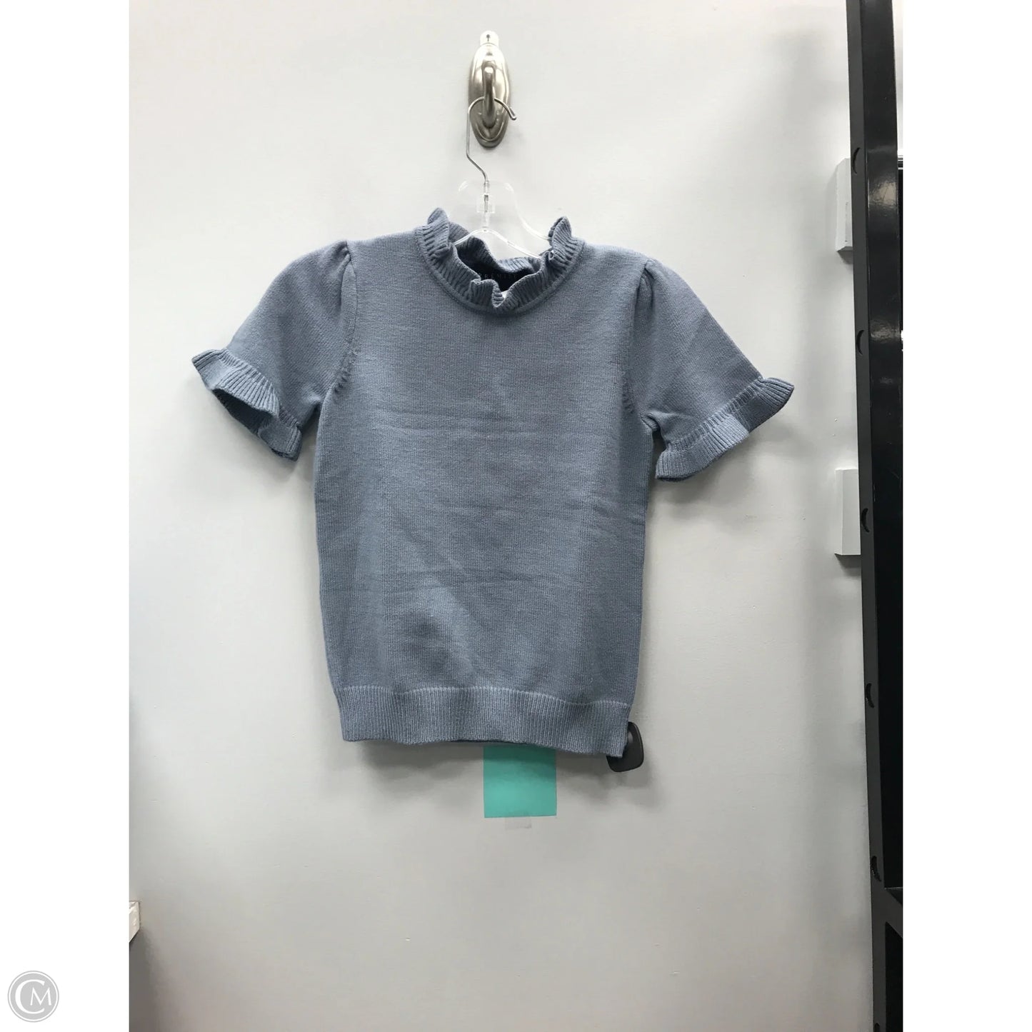 Sweater Short Sleeve By Premise In Blue, Size: Xs