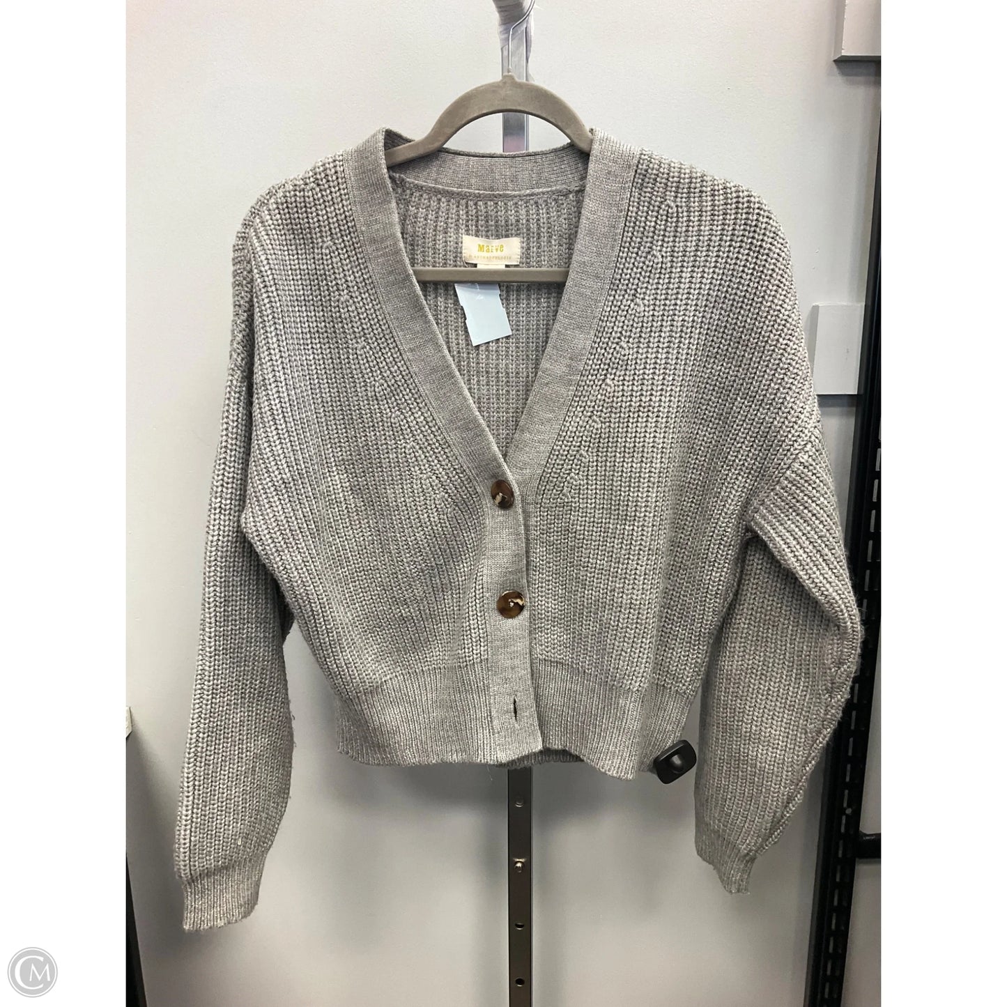 Sweater Cardigan By Maeve In Grey, Size: S