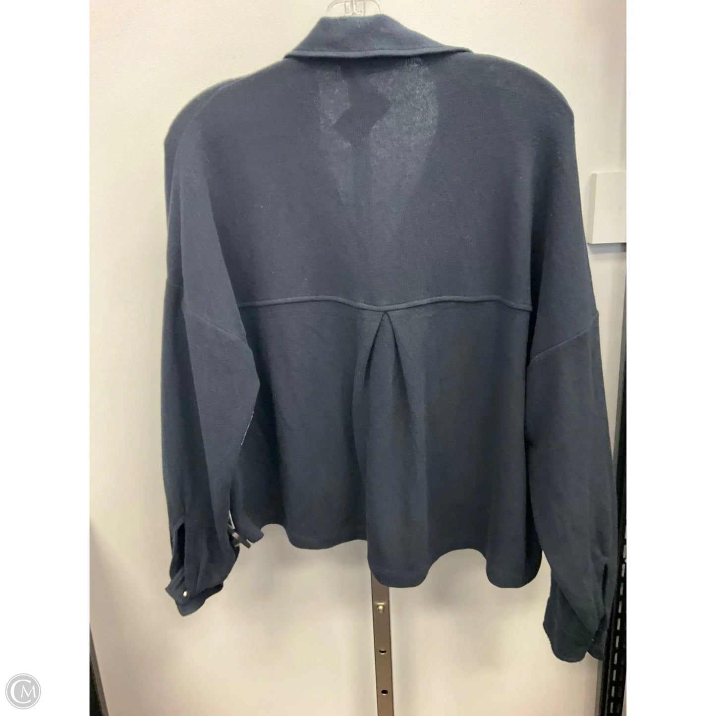 Top Long Sleeve By Cmc In Navy, Size: S