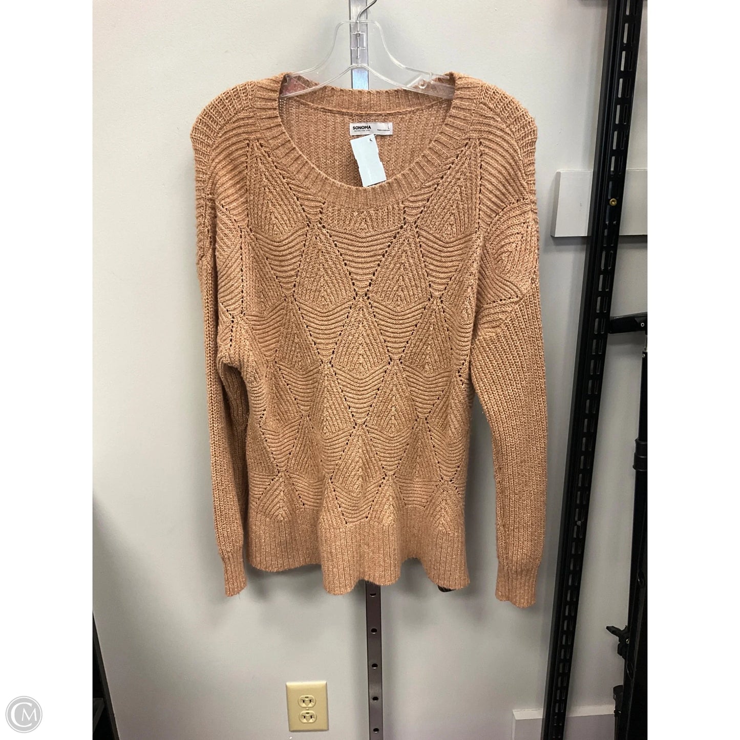 Sweater By Sonoma In Peach, Size: L