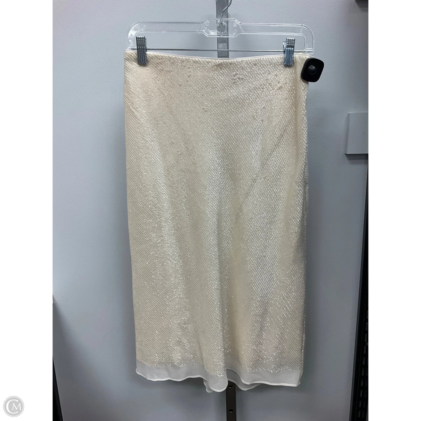 Skirt Midi By Banana Republic In Cream, Size: S