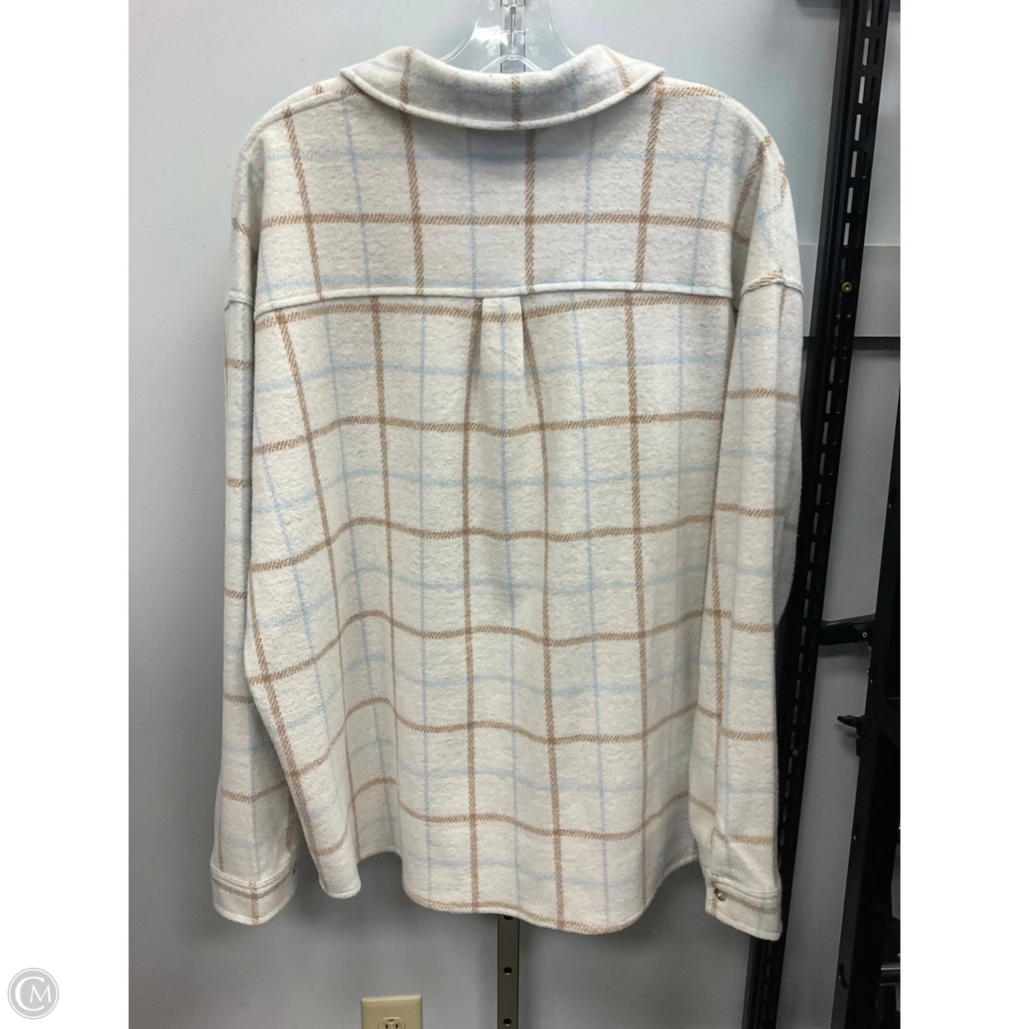 Top Long Sleeve By Members Mark In Beige, Size: Xl
