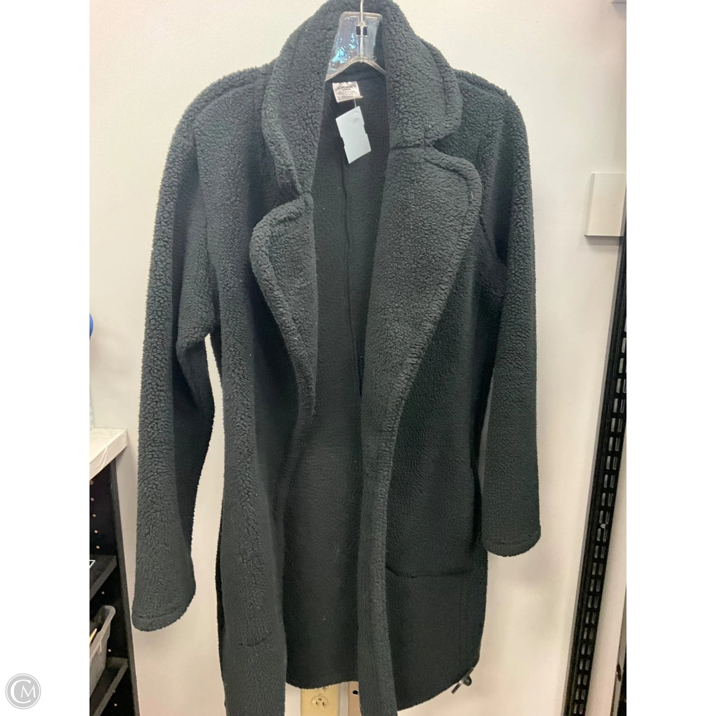 Coat Faux Fur & Sherpa By Jockey In Black, Size: M