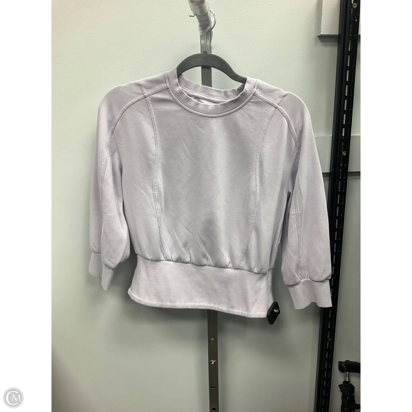 Athletic Top Long Sleeve Crewneck By Lululemon In Purple, Size: 6