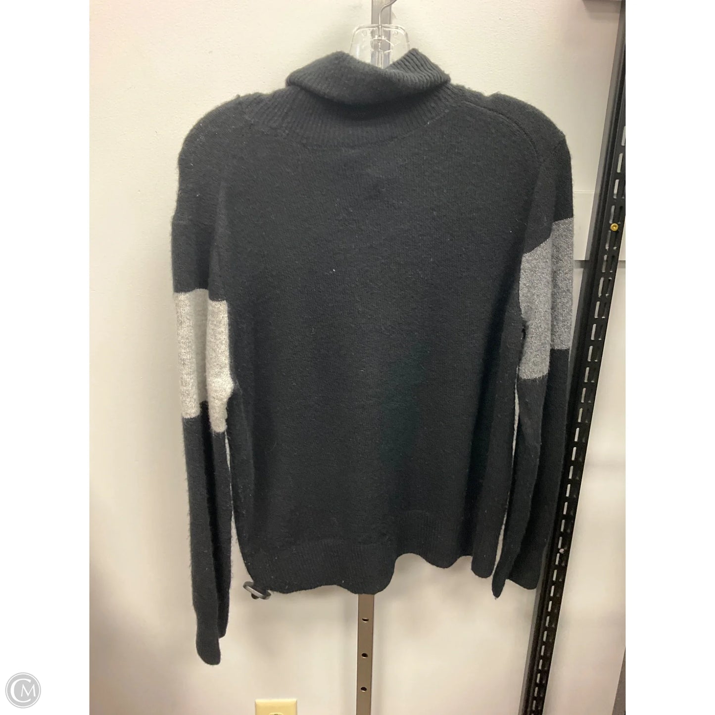 Sweater By Cece In Black & Cream, Size: S