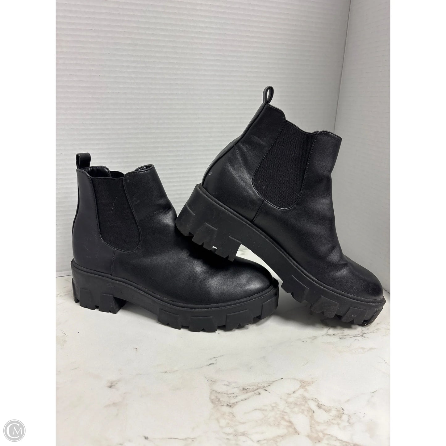 Boots Ankle Heels By Jhaid In Black, Size: 7.5