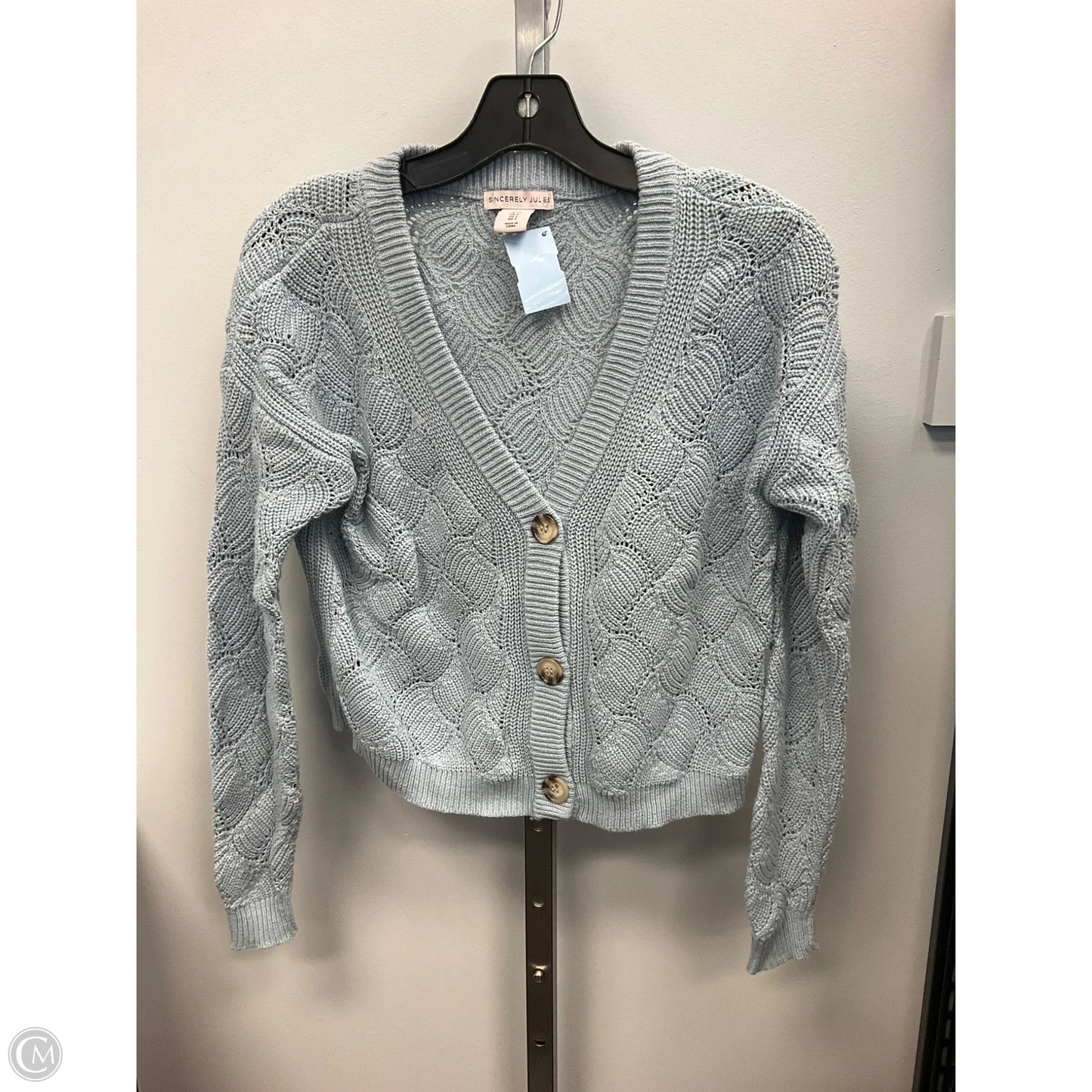 Sweater Cardigan By Sincerely Jules In Blue, Size: S